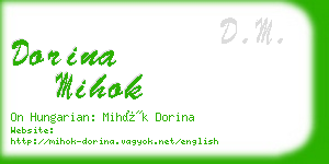 dorina mihok business card